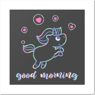 morning unicorn Posters and Art